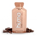Huma Chia Energy Gel, Doubleshot Mocha, 12 Pack, 100 mg koffein per Packet - Premier Sports Nutrition for Endurance Experience