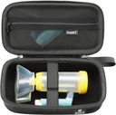 RAIACE Hard Travel Storage Case kompatibilis Asthma Inhaler, Inhaler Holder Asthma Bag hálózseb az orvostudomány és kiegészítők. (csak eset) - fekete