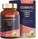 Resveratrol kiegészítés Extra Erő Berberine Quercetin Zöld Tea kivonat Szőlőmag kivonat Polifenol antioxidáns kiegészítés Antioxidáns és szív egészségügyi támogatás 120 kapszula