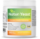 Zöld Háziállatok Organics Natur- Yeast Brewer 's Easter for Dogs and Cats - Támogatja az immunrendszert és az emésztést, Promotes Healthy Skin & A Glossy Coat, 90 lágy sajt