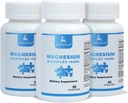 3 Tartály Hatszoros Magnézium Komplex 124; 350mg Magnézium Glicinát, malát, Citrát, Taurin, Oxide, L- treonate Muscles, Nerves, & Energy, GABA Sleep Support Aviation