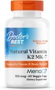 Doktor legjobb természetes K2 MK7 vitamin kiegészítés a férfiak és nők - Csont- egészségügyi támogatás, 100 µg K- vitamin MenaQ7, Kalcium támogatás, Nem GMO, Vegan - 60 Veg Caps