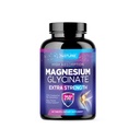 Magnézium-glicinát 250mg - magas abszorpciós kelát- Magnézium-kiegészítés - 100% Tiszta Magnézium-glicinát - Stressz, Alvás, Szív és Izom-egészségügyi támogatás - Nem-GMO, Vegán, Gluten- mentes (60 tabletta)