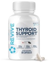 Revive MD Thyroid Support Support for Men & Women - A Nutritents átfogó keveréke támogatja az egészséges pajzsmirigy funkciót esszenciális vitaminnal, ásványi és gyógynövényekkel (90 kapszula, 30 adag)