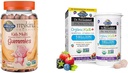 Garden of Life Organics Kids Gumi Vitamins - Gyümölcs - Certified Organic, Non-GMO & Vegan & Dr. Formuled Probiotics Organic Kids + Plus C & D vitamin - Berry Cherry