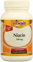 Vitacost Niacin (B3-vitamin) - 500 mg - 100 kapszula