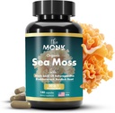 Organic Irish Sea Moss Capsules - Advance Formula, nyers Wildmafted Seamoss kiegészítés Bladderwrack és Burdock Root - 180 tabletta - Készült az USA-ban