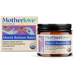Anyaszeretet Anya alsó balzsam (2 oz) Organic Herbal Salve w / Witch Hazel for Bottoms terhesség és szülés után - Non-GMO kenőcs