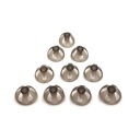 Meghallgatási támogatás Domes Smoky Gray Tippek Füldarabok Comfortable for Open Fit BTE Hangerősítő PSAP Kit Láthatatlan 10 mm (L * 10)