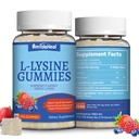 2 Pack L- Lysine 1000mg Gummees, rágható lizin kiegészítés felnőtteknek, Immuntámogatás, Collagen Formation Support, Non-GMO, Vegan, Gluten Free - 120 Counts