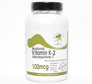 Természetes K2-vitamin 100mcg Menaquinone- 7 ~ 200 kapszula - nincs adalék ~ Naturetation kiegészítők