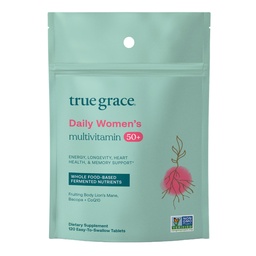 Igaz Grace napi multivitamin 50 + - 120 Easy- to- nyelési tabletta - Immun, Energia, Longevity & Memory Support - Vegan - Gluten, Soy & Iron Free - 60 szerváció