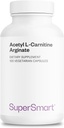 Supersmart - Acetyl L Carnitine Arginate 1000 mg per nap - Amino Acids - Népszerű Brain Supplementary 124; Non- GMO & Gluten Free - 120 vegetáriánus kapszula
