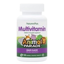 NaturesPlus Animal Parade Children 's Chewable Multivitamin - Grape Flavor - 180 Animal- Shapped Tablets - Promotes Health & Well- Being - vegetáriánus, glutén mentes - 90 szerváció