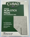 Curad Non- Stick Pads, 3 Inches X 4 Inches 10 Count