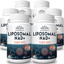 1600 mg Liposzómás NAD kiegészítés, 98% Tiszta NAD + kiegészítés, Superior abszorpció, Alternatív Nikotinamid Ribozid vagy NADH boost NAD + öregedés védelem, energia, hosszú élettartam, 360 Softgels
