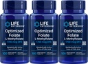 Life Extension Optimalizált folsav 1700 µg DFE, 100 vegetáriánus tabletta (3-as csomag)