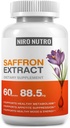 Saffron kiegészítők, Organic Saffron kivonat kapszula szemek és szív egészség, étvágycsökkentő testsúlycsökkentő nők, támogatja az immunrendszert, metabolikus booster, nem-GMO
