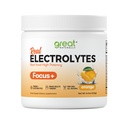 Fókusz + Orange Nootropic Electrolyte: Hidratálás és Brain Support for Cognitive Enhancement, Memory, Concentration - Citicoline, Organic koffein, Metil B12 - Made in USA