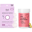 Rael Bundle - Éjszakai spot pimple tapasz (104 gróf) és PMS kiegészítés nőknek (28 kapszula)