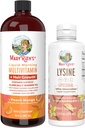 MaryRuth Organics Lysine Liposomal (Snickerdoodle) & Multivitamin Liquid + Hair Growth, 124; Clean Label Project Verified ®