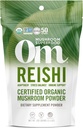 OM MUSHOOHE SUPERFOOD Reishi Organic Gombapor, 3.5 Ounce, 50 szerváció, Adaptogen, Stressz és Immuntámogatás, Superfood Gomba kiegészítés