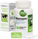 Jaguar Animal Health Neonorm Calf - Enteric Coated Supply Boluses for Proper Hydration & Bowel Health - Plant- Based Product for Pre- Weated Calves (60 gróf)