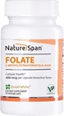 Aktív 6S- 5- metiltetrahidrofolikus acid - 400 mcg, Promote fehérje termelés, vörös vérsejt termelés és megelőző magzati rendellenességek, 30 Caps