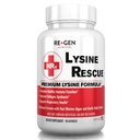 Re+Gen Nutrition Lysine Rescue, Aminosäure-Ergänzung für stärkere Immun-Gesundheit & Collagen-Synthese in Frauen & Männer, fördert Lips & Haut Gesundheit, Natürliche, reine L-Lysin, 90 Kapseln, 45 Tage Versorgung