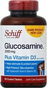 Schiff Glukozamin 2000mg D3- vitaminnal és hialuronsavval, 150 tabletta - Közös kiegészítés