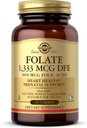 Solgar Folate 1,333 mcg DFE (Folic Acid 800 mcg) - 250 tabletta - Prenatalis Support - Non-GMO, Vegan, Gluten Free, Dairy Free, Kosher - 250 adag