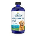 Nordic Naturals Pet Cod máj olaj, ízesítetlen - 16 oz - 1048 mg Omega3 Per Teaspoon - Halolaj kutyáknak EPA & DHA - Promotes bőr, kabát, & Immune Health