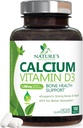 Kalziumergänzung 1200 mg - mit Vitamin D3 für beste Absorption - unterstützt Immungesundheit, Knochen & Zähne - Nature's Calcium Carbonate + 1600 IU von D3 - Bottled in USA für Frauen & Männer - 180 Tabletten