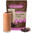 A Bomb Co. Bomb növény fehérje, fehérje por 21g fehérje, Amino acids, Zéró cukor, Borsó fehérje, Kakaó, Csíra magok, Tökmag, Vanilla & Monk gyümölcs, Glutén mentes, Csokoládé Flavor, 20 Srvgs