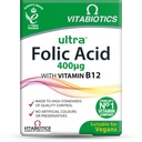 Vitabiotikumok Ultra Folic Acid 400ug B12-vitaminnal 60 tabletta