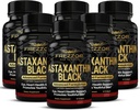 FREZZOR Astaxantin Black UAF1000 + Super Antioxidáns, Támogatja a szív, szem és agy egészség, Anti-Aging Skincare & Cellular Protection, 12 mg Astaxantin per Serve, 360 Softgels, 6 hónapos ellátás