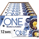 One Protein Bárok, Áfonya Cobbler, Glutén Szabad 20g fehérje és 1 g Sugar, Pantry Staples, 2.12 oz (12 gróf)
