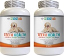 Kutya lehelet tabletták - Advanced fogak egészsége kutyáknak - Harcok rossz lehelet - A legjobb néz ínyek és fogak - C-vitamin kutyáknak tabletták - 120 tabletta (2 üveg)