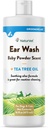 NaturVet Ear Wash Liquid Supplement für Hunde & Katzen – Pet Health Supplement Cleans Dog, Cat Ear Canals – Inklusive Aloe, Tea Tree Oil – Hilft entfernen Pet Ear Wax, Dirt, Debris – 16 Oz.
