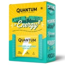 Quantum Energy Square: Energy Bar koffein & 10g fehérje. Finom egészséges Snack On The Go. (Vegan, Glutenfree, Soy- free, Dairyfree) (Karamell Mandula Sea Salt)