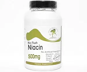 Nem Flush Niacin 500mg ~ 200 kapszula - Nincs adalék ~ Naturetation kiegészítők
