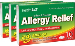 HealthA2Z ® Allergy Relief, 124; Cetirizine, 10mg