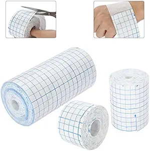 Mesh Breathable Non-Symble Tape Adhezive Bandage Roll Film Második Bőr Gyógyító Adhezív Antibakteriális Bandages Flexible Nonwovens 3.9inch * 34foot