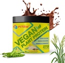 Vegán növényi fehérje por Pea, barna rizs fehérje 250 gramm (7 szervizek) Kiszolgáló mennyiségi -36 G 27 G fehérje Per szerving, Glutamin -4,35gm BCAA -3.53GM