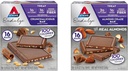 Atkins Endulge Treat Bars, Crunchalious & Almond Craze Flavors, 1-2g Net Carbs, 1g Sugar, Good Fiber Source, Keto Friendly, 16 Count