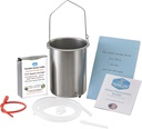 Purelife Detox Coffee Enema Kit - Made in USA - 2 Qt / Superior Non Toxic Made in USA Qualität / 1 lb Purelife Ultra Light Gold Enema Coffee - Lab Tested with no mycotoxins- Silicone Tubing