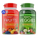 Obst- und Gemüseergänzungsvitamine für Männer und Frauen - Super-Obst- und Gemüsekapseln zur Unterstützung eines ausgewogenen Ernährungs- und Energieniveaus - Whole Natural Super Foods 90 Count (Paket von 2)