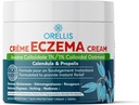 Ekzema krém szerves kolloid zabpehely, Calendula & Propolis, Természetes ekzema Relief Ointment Face & Body. Instant Itch Relief, Dermatitis Lotion Kids & Felnőttek. A bőr irritációja.