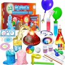 UNGLINGA 33 Kísérleti Science Kit for Kids, Science Project STEM Játékok Ajándékok a fiúk lányok tanulás oktatási kémia szett, Vulkán Erupting, Tudós Kit