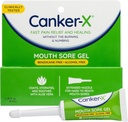 Canker-X Mouth Sore Gel, Fast Pain Relief & Heilung für Canker Sores, Wangenbits und Oral Abrasionen, Oral Pain Relief Gel, Benzocaine-frei und Alkoholfrei, Erwachsene und Kinder 6+ Jahre, 0,28 fl oz